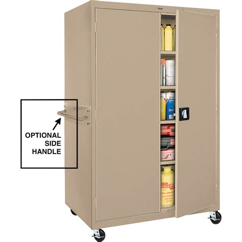 sandusky lee mobile steel extra-wide storage cabinet 66 x46 x24|Sandusky Lee Heavy.